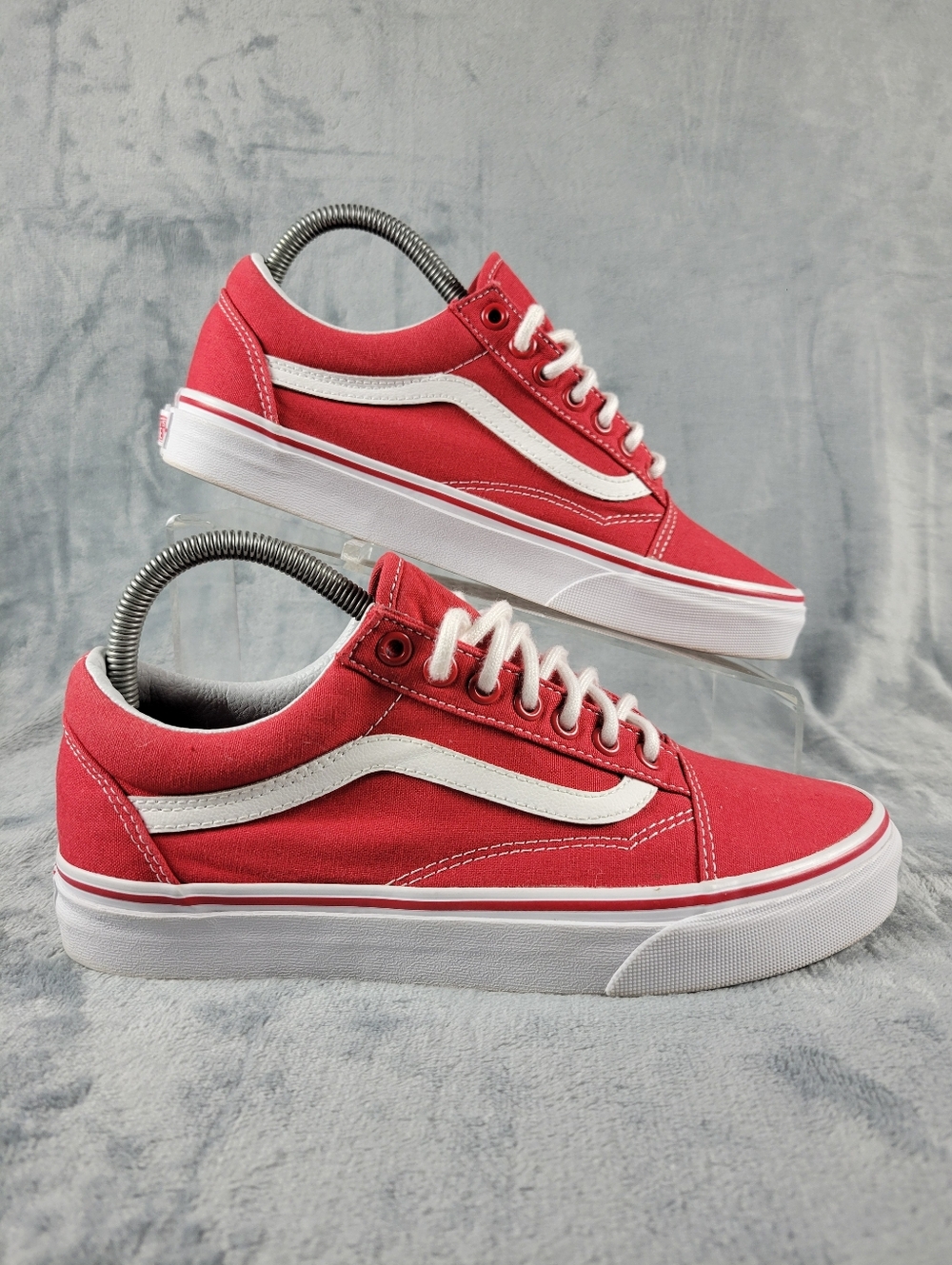 Vans Old Skool Racing Red Skate Shoe Womens Size 9 - Picture 5 of 9